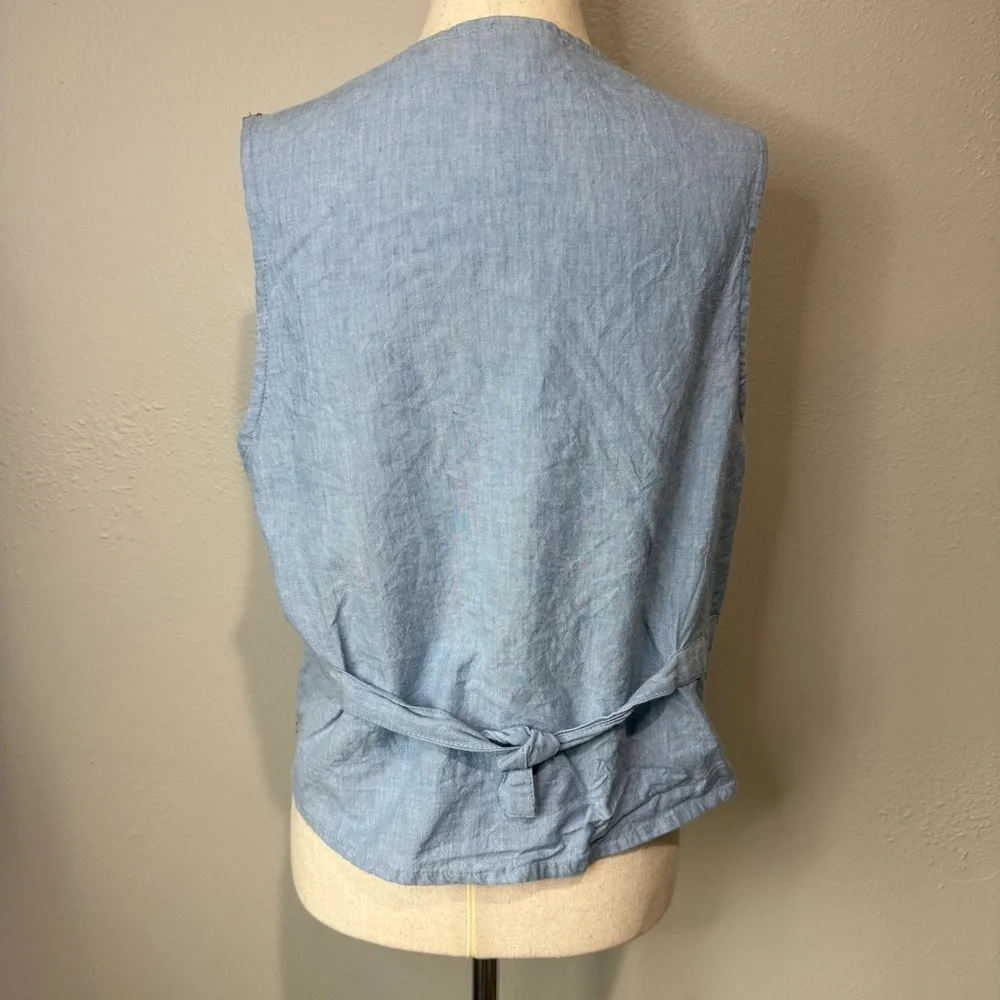 Casey & Max Vintage Cat & Heart Patchwork Vest – Size M